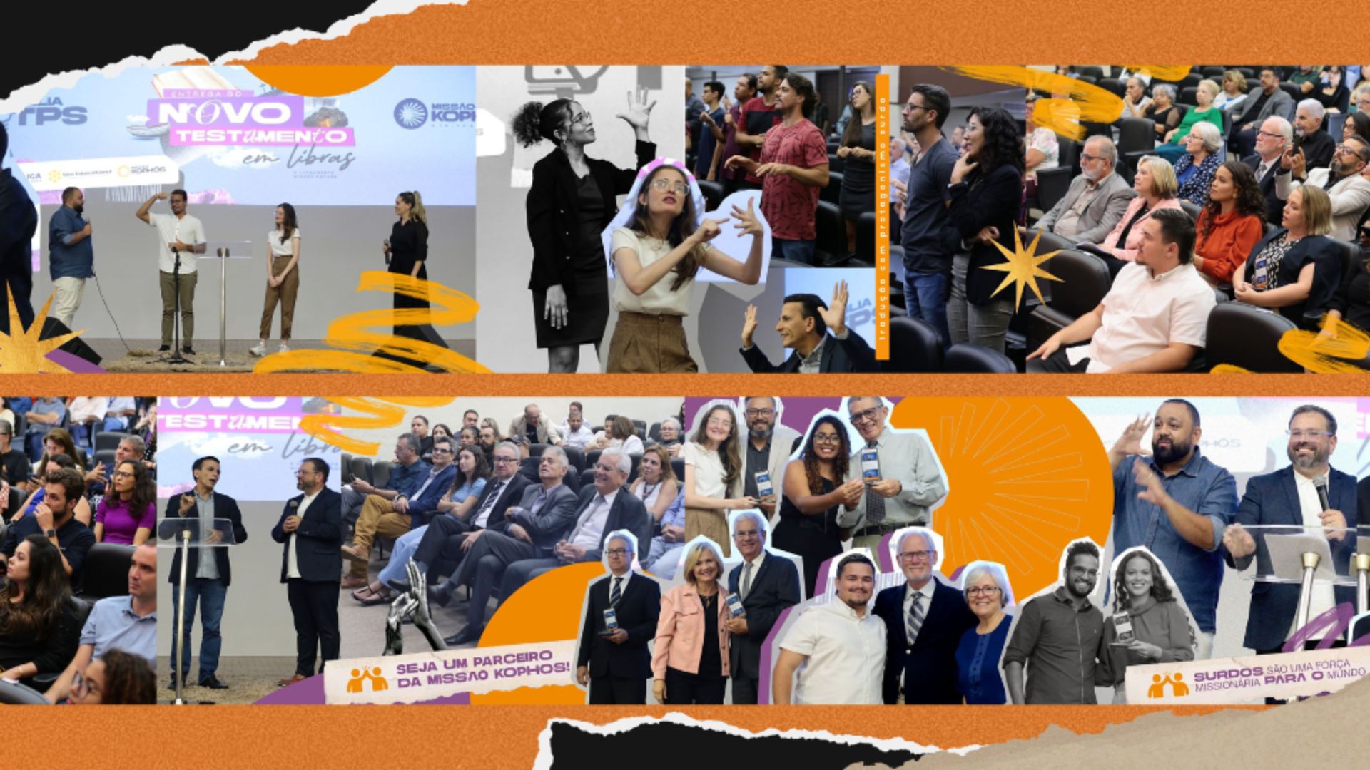 Várias imagens da eqipe da Missão Kophós